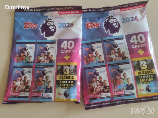 Topps Premier League 2026 Mega Multipack/ Мултипакет