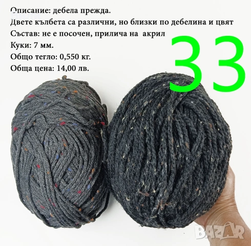 Евтини прежди в малки количества - нови и остатъци , снимка 9 - Други - 52029790