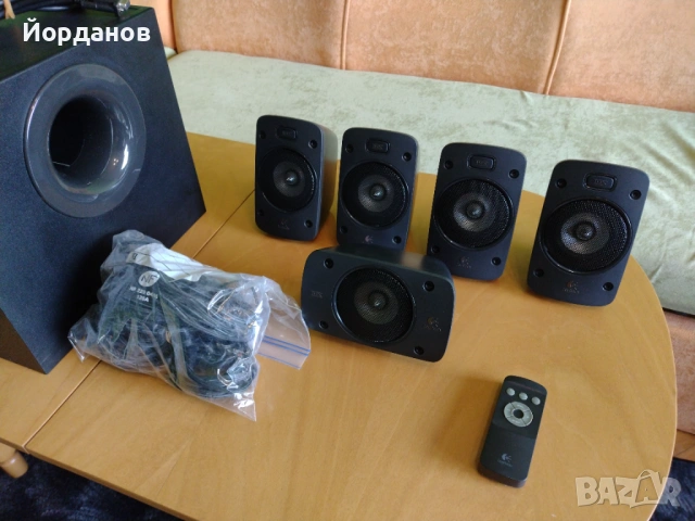 Аудиосистема от висок клас Logitech Z906 5.1 THX, снимка 3 - Аудиосистеми - 54007746