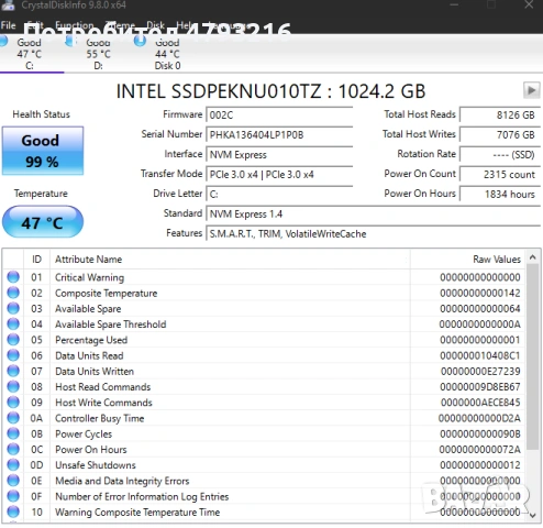 SSD 1TB Intel 670p, снимка 2 - Твърди дискове - 54224869