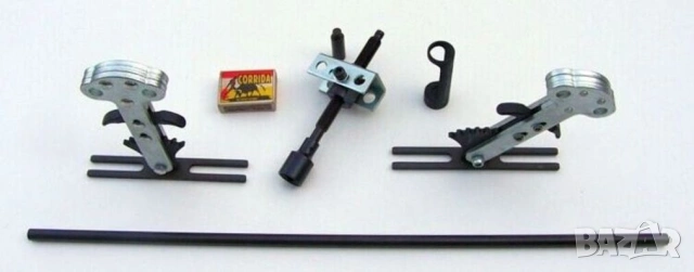 Оригинал LASER Английски Универсален К-т 10-в-1 СКОБИ за Пружини Клапани Мотори Бензин Дизел БАРТЕР, снимка 13 - Куфари с инструменти - 54176069