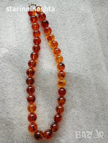 Класически стар  кехлибар огърлица гердан  бижу бижута , снимка 7 - Антикварни и старинни предмети - 49976170