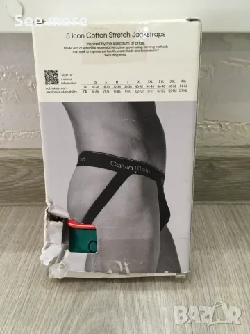 Комплект от 5 броя джокстрапи Calvin Klein Icon Cotton Stretch, снимка 2 - Бельо - 56083356