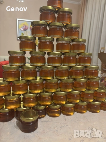 Бурканчета пълни с мед-25 мл, снимка 2 - Пчелни продукти - 56204890