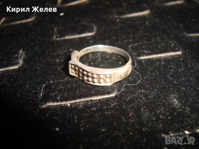 КРАСИВ ПОСРЕБРЕН НЕЖЕН АРТ ПРЪСТЕН 10876