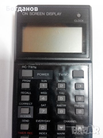 AIWA RC-T97N ON SCREEN DISPLAY REMOTE CONTROLLER MADE IN JAPAN ЧИСТО НОВО ДИСТАНЦИОННО с ДИСПЛЕЙ, снимка 7 - Дистанционни - 35334619