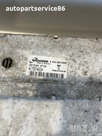 Интеркулер радиатор 200K за Mercedes Slk R171 (2005) A2035000600 , снимка 3 - Части - 54136153