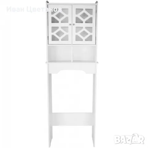 Waterproof Bathroom   стилен шкаф за баня над тоалетна 48 х 23 х 150 см;, снимка 4 - Шкафове - 49146305