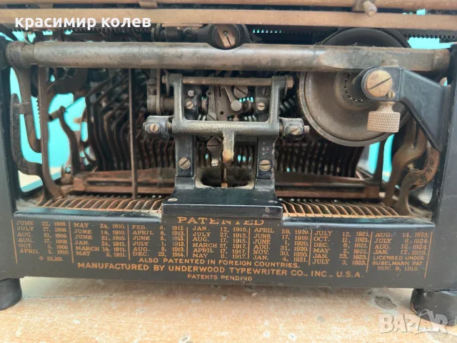 американска пишеща машина "UNDERWOOD", снимка 9 - Антикварни и старинни предмети - 56482059