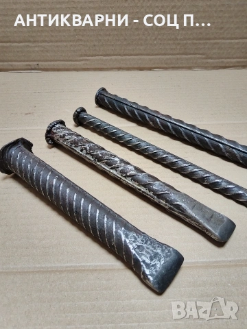 Комплект Соц Стари Клинове Секачи Шило Общо Тегло 2.600кг. НОМЕР 66., снимка 3 - Антикварни и старинни предмети - 54010501
