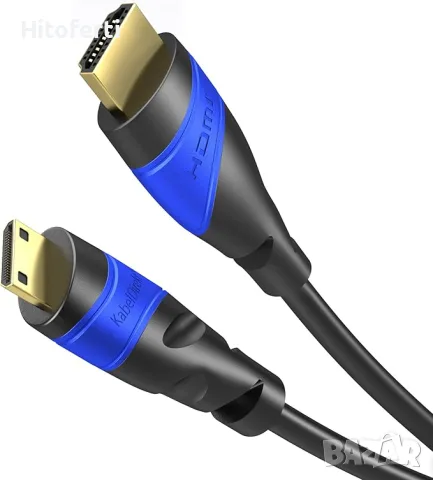 KabelDirekt Mini HDMI кабел с нечуплив дизайн – 5 м (HDMI към Mini-HDMI,, снимка 5 - Кабели и адаптери - 55707120
