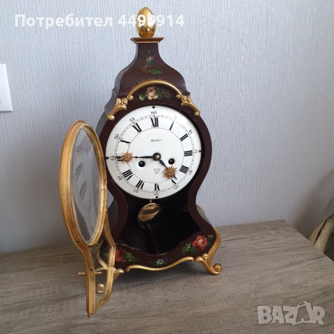 ВИНТИДЖ КАМИНЕН ЧАСОВНИК BUCHERER, снимка 3 - Антикварни и старинни предмети - 51732211