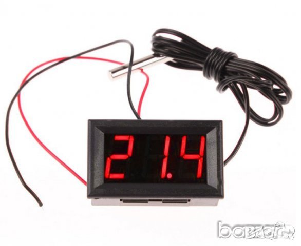 ЛЕД LЕD Термометър за вграждане -50 ~ + 110 ° C, МОДЕЛ 2