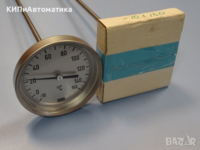 биметален термометър Wika thermometer ф100mm, -10/+150°C, L-500mm, снимка 8 - Резервни части за машини - 37103352