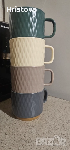 Керамични чаши за чай,капучино,лате, снимка 2 - Чаши - 52839866