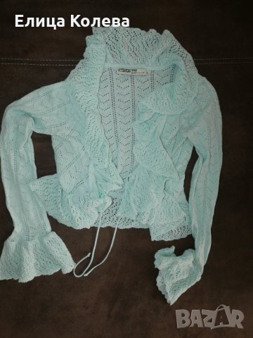 Нова жилетка в цвят мента, снимка 4 - Жилетки - 30684069