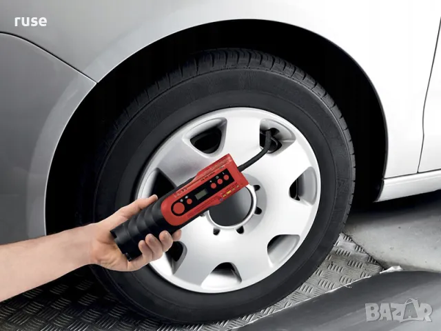 НОВИ! Aкумулаторен компресор с манометър 4.1bar LED фенерче My Project, снимка 8 - Компресори - 47462480