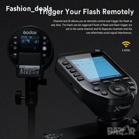 Нов Безжичен тригер за светкавица за камера Fuji Трансмитер TCM функция, снимка 4 - Чанти, стативи, аксесоари - 42510082