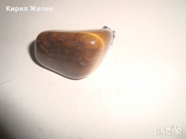 ОГРОМЕН КАМЪК ТИГРОВО ОКО МЕДАЛЬОН ПОЛИРАН ЮВЕЛИРНО АРТ ПЕНДАНТ 14936, снимка 7 - Колиета, медальони, синджири - 30665821