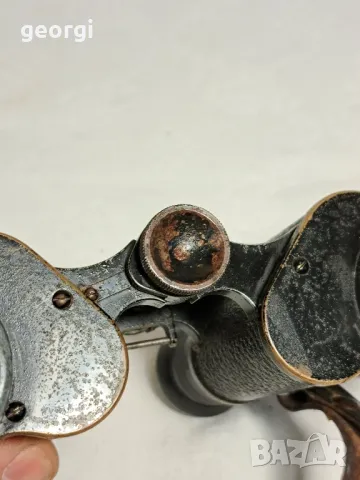 стар немски военен бинокъл Carl Zeiss Jena Marineglas 6x    1/3, снимка 4 - Антикварни и старинни предмети - 47972009