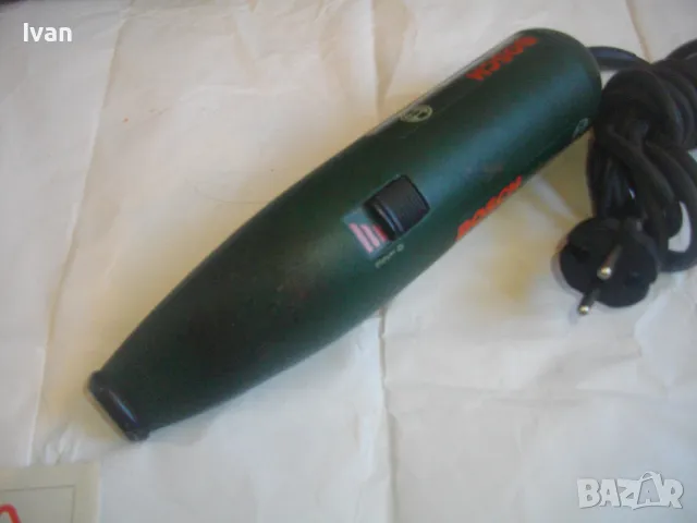 Швейцарско Електрическо ДЛЕТО ШАБЪР BOSCH PSE 180E Made in SWITZERLAND с 4 Приставки Оригинално БОШ, снимка 9 - Други инструменти - 47402347