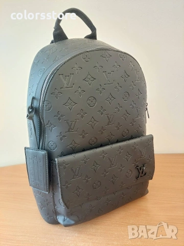 Мъжки черна раница Louis Vuitton кодSG52E, снимка 4 - Раници - 45006604