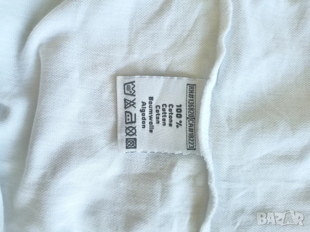 Бяла блуза Kappa Large - L Размер, снимка 7 - Блузи - 50756783