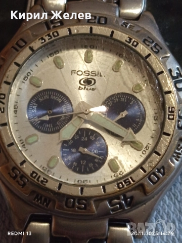 Марков мъжки часовник FOSSIL BLUE много красив стилен дизайн 52239, снимка 4 - Мъжки - 52479817