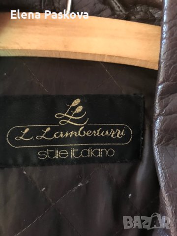 кожено яке италианско с ватирана подплата XL, снимка 5 - Якета - 42247274