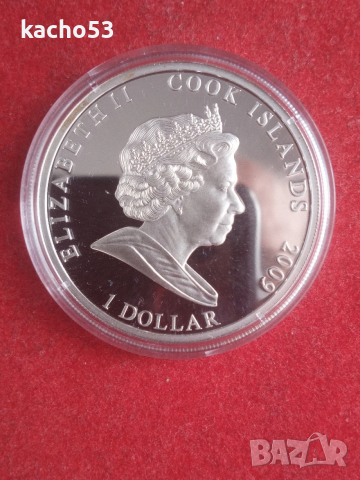 1 долар 2009 г.- ЗЕМЯ , о-ви Кук., снимка 3 - Нумизматика и бонистика - 54254326