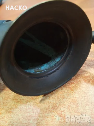 СТАРА ТРОМБА BCI от Месинг за Ретро Автомобил или Файтон 100% Автентична Внос от Англия, снимка 4 - Антикварни и старинни предмети - 47980499