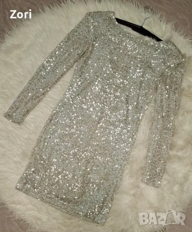 РАЗКОШНИ рокли целите в пайети и с леко отворен гръб в 2 цвята , снимка 9 - Рокли - 48087732