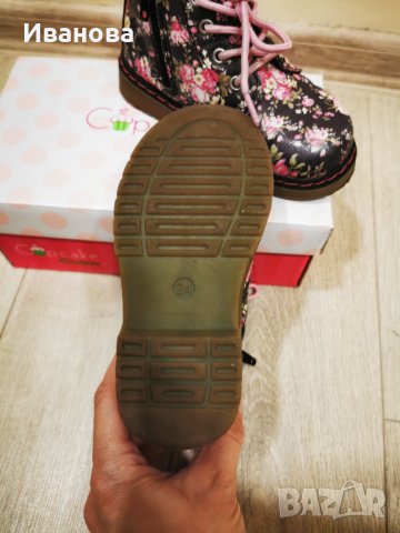 Детски боти /ботуши за момиче на цветя 24 номер , снимка 3 - Детски боти и ботуши - 40058162