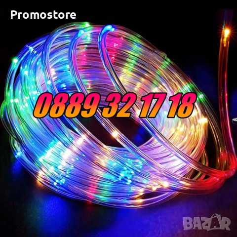 Многоцветен светещ коледен маркуч 20 м + контролер, коледна украса, снимка 5 - Декорация за дома - 52428944