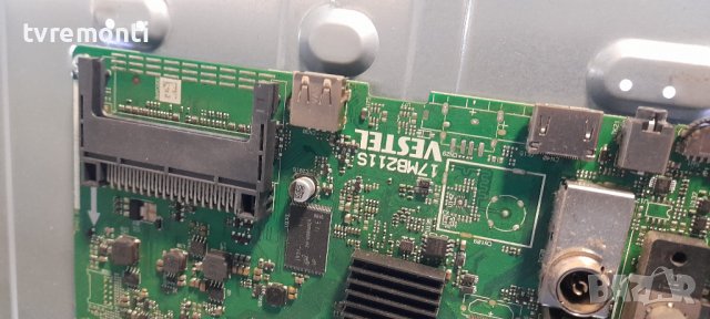 MAIN BOARD ,17MB211S , for 43 inc DISPLAY VES430UNDB-2D-N12 BOE FHD Tcon HV430FHB-N10  for TELEFUNKE, снимка 2 - Части и Платки - 37323389