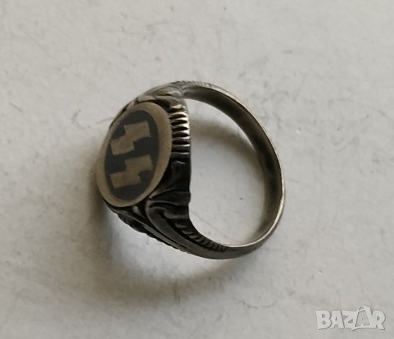 Сребърен пръстен с ниело, снимка 9 - Пръстени - 30068427