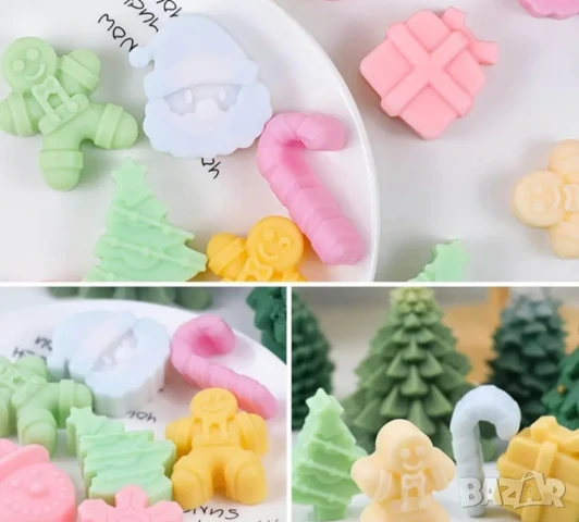 Молд Коледа два размера, три цвята , снимка 5 - Форми - 50868906