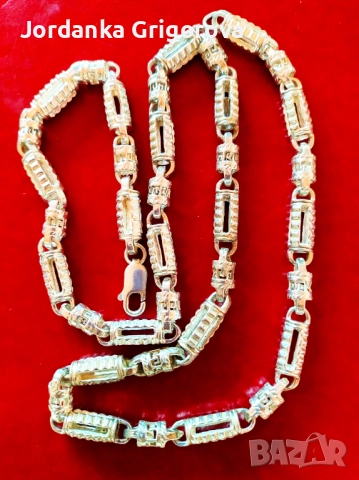 Сребърен ланец проба 925, снимка 4 - Колиета, медальони, синджири - 40117367