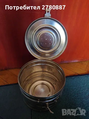  Барабан за стерилизация с капак Зема София, неръждаема стомана, снимка 3 - Лаборатория - 48600978