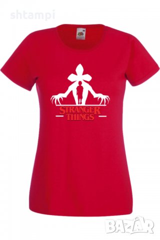 Дамска Тениска Stranger Things 6,Филм,Сериал,, снимка 4 - Тениски - 37315050