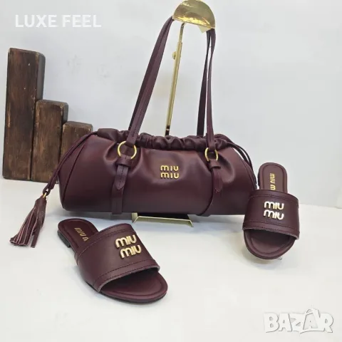 Miu Miu ⚜️Дамски Чехли 36-41н , снимка 4 - Чехли - 56134662