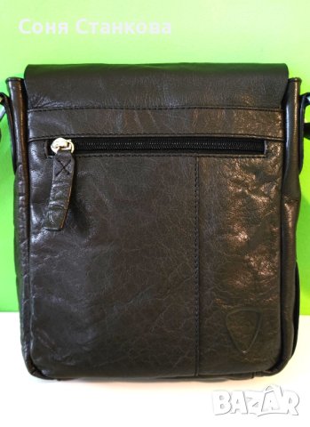 STRELLSON - Мъжкa чантa за през рамо - естествена кожа, снимка 2 - Чанти - 42115160