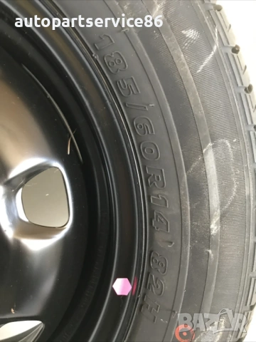 Резервна гума (джанта + гума) за Hyundai Accent 5x14J 52910-25600 Kumho 185/60R14 неизползвана (2004, снимка 2 - Части - 54329993