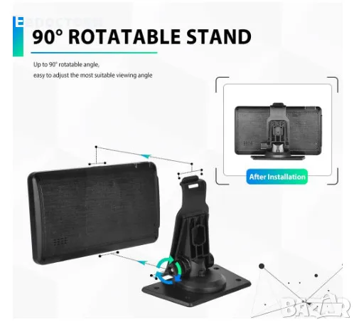 Универсална мултимедия Camecho, екран 7 инча, Apple Carplay / Android Auto Smart Player, Aux AV IN , снимка 2 - Аксесоари и консумативи - 48349523