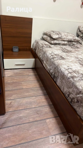 Спалня с матрак и подматрачна рамка, снимка 3 - Спални и легла - 52529208