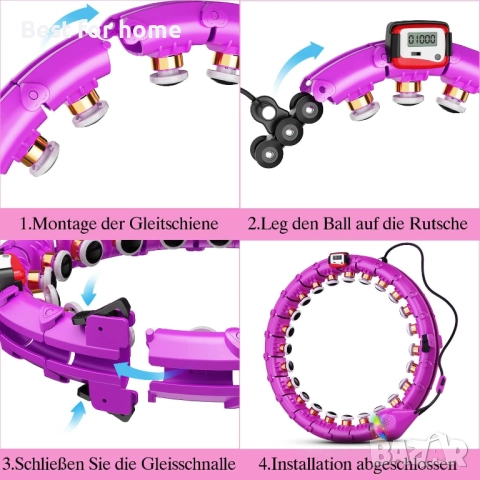  Smart Hula Hoop за възрастни и начинаещи, снимка 6 - Друга електроника - 52925663