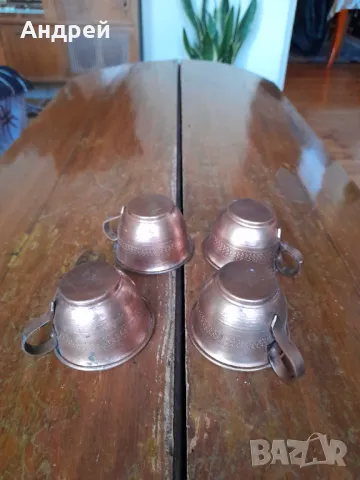 Стари медни, бакърени чаши, снимка 2 - Други ценни предмети - 48996174