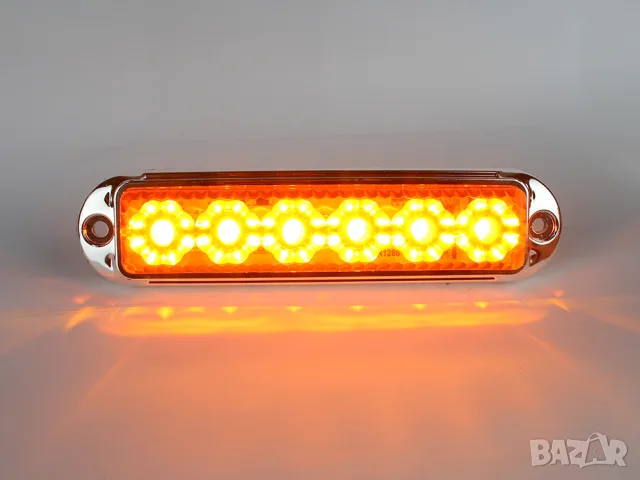 Мигащ LED габарит с хромирана рамка, снимка 4 - Аксесоари и консумативи - 55869175