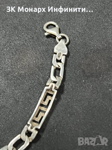 Сребърна гривна , снимка 3 - Гривни - 52058622