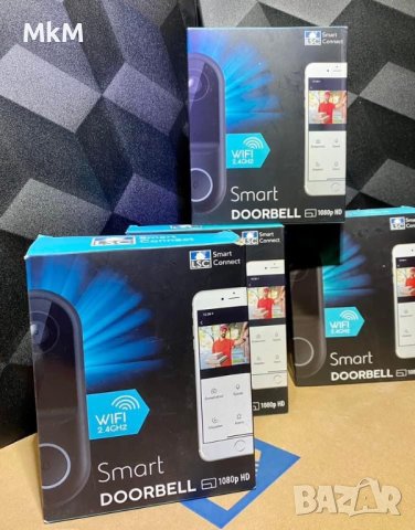 Видео домофон, смарт звънец шпионка Смарт звънец за врата с вградена камера - LSC Smart Connect, снимка 1